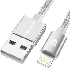 UNBREAKcable Lightning iPhone Charger Cable - [Apple MFi Certified]  6.6ft/2m Nylon Braided Apple Charger Lead USB Fast Charging Cable for iPhone  Xs Max X XR 8 7 6s 6 Plus SE 5