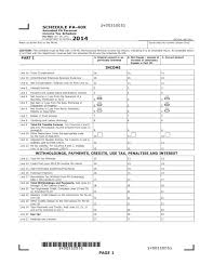 Pa 40x 2014 Amended Pa Personal Income Tax Schedule Free