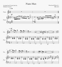 piano man harmonica sheet hd png