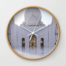 Grand Mosque Abu Dhabi Wall Clock By