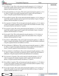 Ratio Worksheets Free Distance