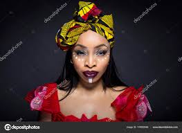 black female showing african pride
