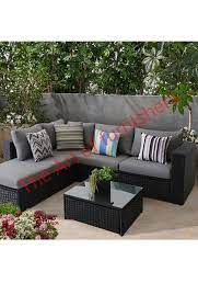 rattan wicker outdoor sofa set for garden