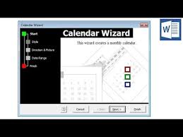Ms Word Calendar Wizard Download Install Use Make