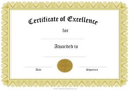 Award Certificate Template Printable Microsoft Word With