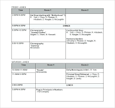 Theatre Production Schedule Template Download Weekly Rehearsal