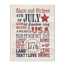 A curated collection of classic american made clothing, accessories and home decor. The Stupell Home Decor Stars And Stripes Usa Stenciled Typography Rustic Planked Look Sign 10 X 15 Proudly Made In Usa Overstock 27747557