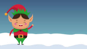 Christmas Elf On Winter Cartoon High Definition Colorful Animation Scenes