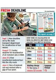Exact Fare On Cab Meters From September 1 Kolkata News