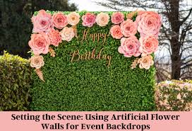 Using Artificial Flower Walls For Event