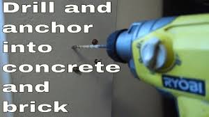 how to drill and anchor into brick