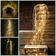 Solar Led Waterfall Lights Copper Wire