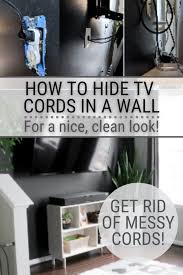 Hide Tv Cords In A Wall Disguise Wires