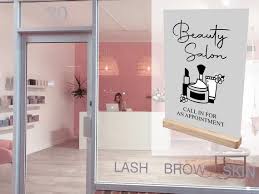 Beauty Salon Sign Window Signage A4