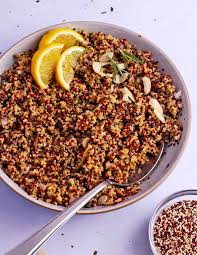 tri color quinoa recipe vegan oil
