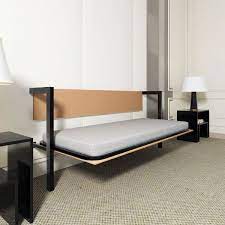 Wooden Olyan Horizontal Single Wall Bed