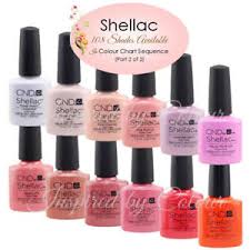 Details About Cnd Shellac Power Polish Gel Shades In Colour Chart Sequence Part 1 Of 2