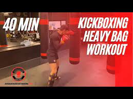 kickboxing heavy bag home workout 40