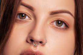 types of nose piercings rings studs