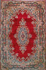 kerman hand knotted persian rug wool