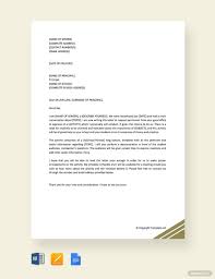 grant letter template in word free