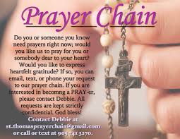 prayer chain st thomas the apostle