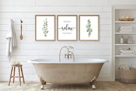 Print Bathroom Wall Art Spa Print