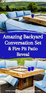 Backyard Conversation Set And Fire Pit