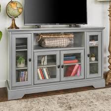 in antique gray composite tv stand 56