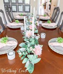 oh so pretty spring dining room