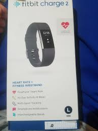 Fitbit Charge 2 Activity Tracker Heart Rate Large Black