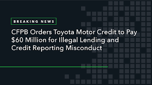 cfpb orders toyota motor credit to pay