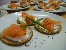 smoked salmon starter which will take