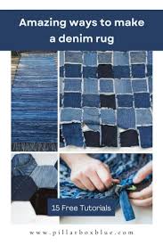 how to make a blue jean rug 16 unique