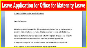 write leave application for office