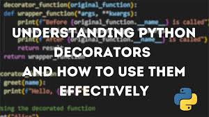 understanding python decorators and how