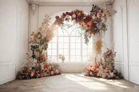wedding backdrop aesthetic flower