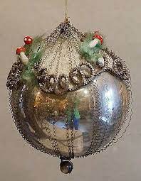 Antique German Blown Glass Ornament