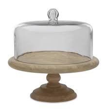 Nkuku Recycled Glass Dome Cake Stand