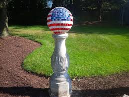 American Flag Mirror Ball For The