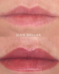 small lips with lip blush