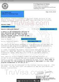 I want an application letter sample for obtaining a birth certificate the letter should be addressed to sdo through champdani municipal. Sample Fbi Police Verification Letter