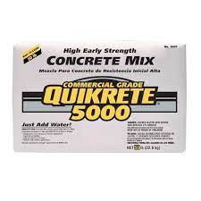 quikrete 50 lbs 5000 psi concrete mix