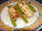 asparagus with tofu and balsamic butter