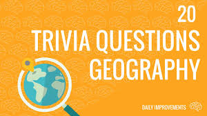 Use it or lose it they say, and that is certainly true when it comes to cognitive ability. 20 Trivia Questions With Answers Geography Quiz Apho2018