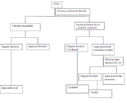 Flow Chart For Separation Of Anacardic Acid Cardanol And