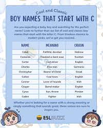 trendy boy names that start with c