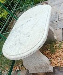 Garden Stone Bench Without Backrest 2