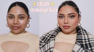 the clean makeup tutorial on brown