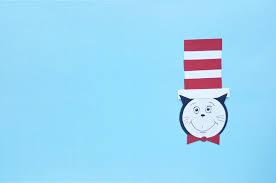 To begin, paint the palm of your hand with a big white circle with a black border, this will be his face. Dr Seuss Cat In The Hat Craft Whispered Inspirations
